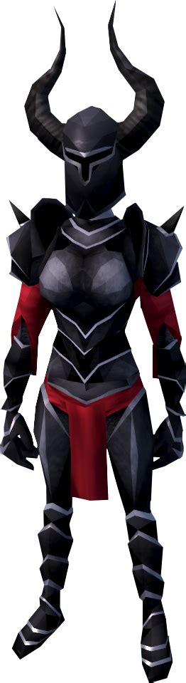 fileblack armour heavy equipped femalepng  runescape wiki