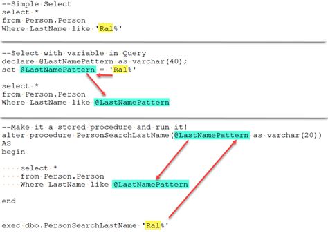 sql variables  queries essential sql