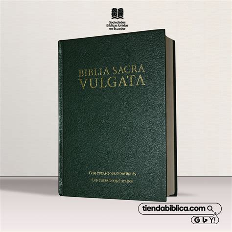 biblia vulgata latina verde  tienda biblica sbuec