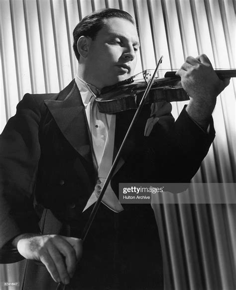 Half Length Portrait Of Russian Born American Violinist Isaac Stern
