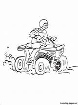 Coloring Atv Pages Four Wheelers Wheeler Drawing Printable Color Terrain Vehicle Getdrawings Boys Comments Getcolorings Drawings sketch template