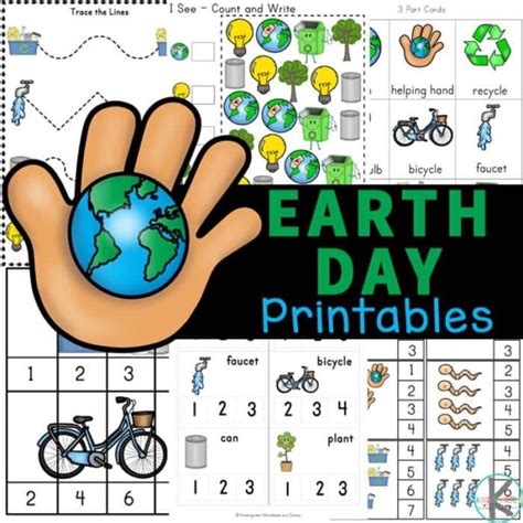 printable earth day worksheets  kindergarten