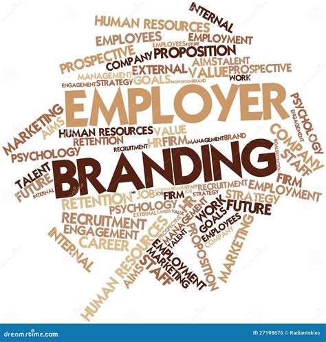 word cloud  employer branding stock illustration illustration