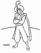 Aladdin Colorear Iluminar sketch template