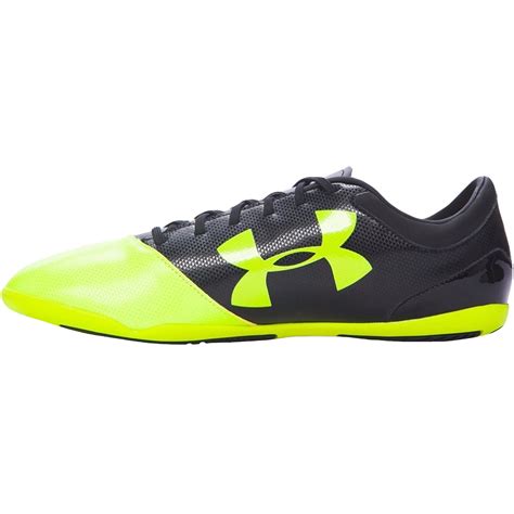 armour mens spotlight id lace  indoor soccer trainers yellowblack