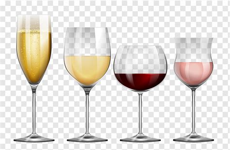 Four Different Kinds Of Wine Glasses 292429 Download Free Vectors
