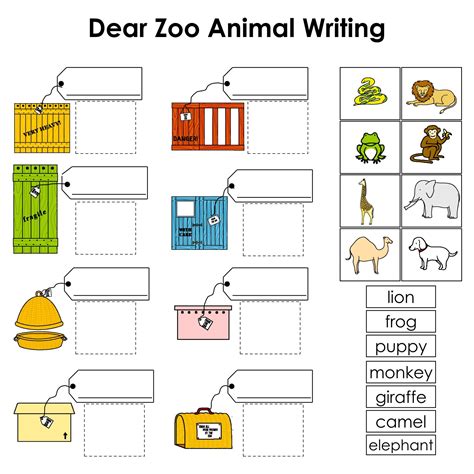 dear zoo printables     printablee dear zoo
