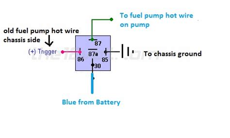 fuel pump rewire relay diagram  single  tank pumps dsmtuners