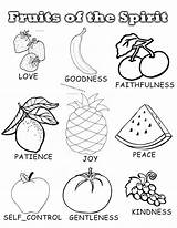 Spirit Coloring Fruit Pages Bible Holy Fruits Choose Board Kids Ministry sketch template