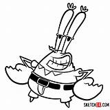 Spongebob Krabs Sketchok Squarepants Eugene Plankton Larry Lobster sketch template
