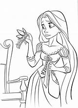 Rapunzel sketch template