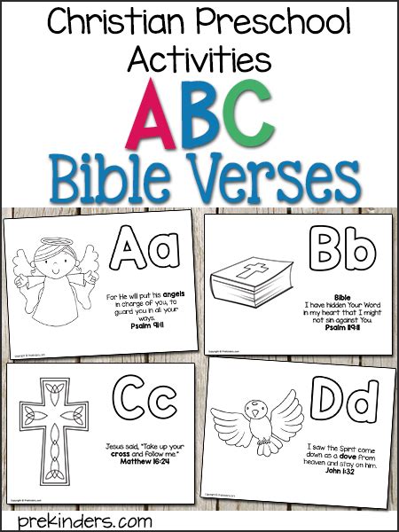 abc bible verse posters prekinders