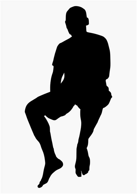 sitting man silhouette at getdrawings man sitting silhouette png