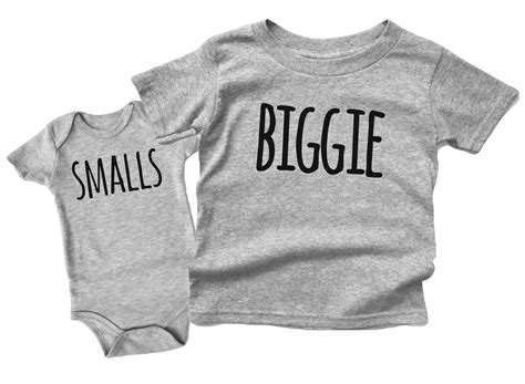 biggie smalls sibling tshirt baby onesie trendy clothing toddler