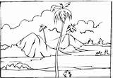 Landscape Coloring Pages Colouring sketch template
