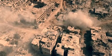 insanely clear video  deadly drone strike warfare  syria
