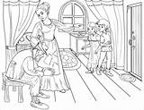 Husband Coloring Pages Wife Asks Take Woman Into His Children sketch template