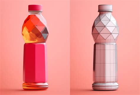 plastic beverage bottle  model cinema  files   modeling   cadnav