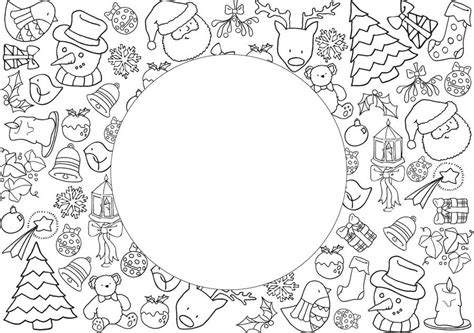 christmas placemat pattern coloring pages