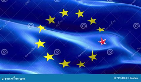 brexit united kingdom england flag star  european flag stock illustration illustration
