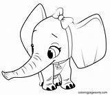 Tots Elephant sketch template