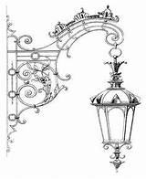 Lanterns sketch template