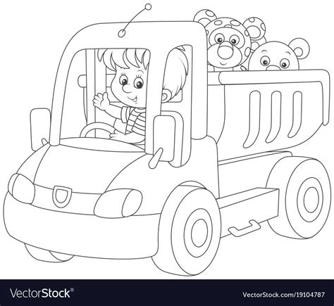 toy truck coloring pages scenery mountains