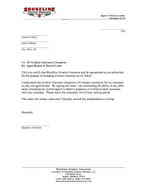 broker  record letter fill  sign printable template