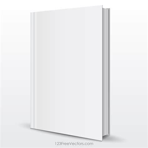 design blank book cover template