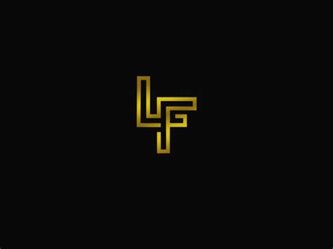 lf monogram   monogram gym logo monogram design