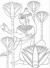 Coloring Egypt Egyptian Pages Ancient Cleopatra Gods Color Print Girl Drawing Printable Designs Sheets Adult Pyramid Colouring Getcolorings Getdrawings Colour sketch template