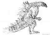 Godzilla Bettercoloring Respective sketch template