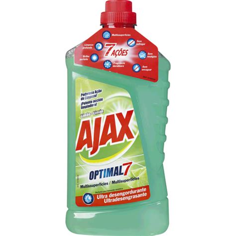 ajax optimal  detergente liquido multisuperficies limao embalagem   el corte ingles