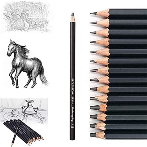 dyvicl professional drawing sketching pencil set 12 pieces drawing