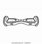 Hoverboard Coloring Pages Template sketch template