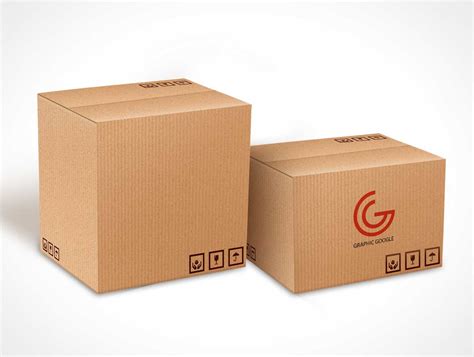 box carton delivery packaging psd mockup psd mockups