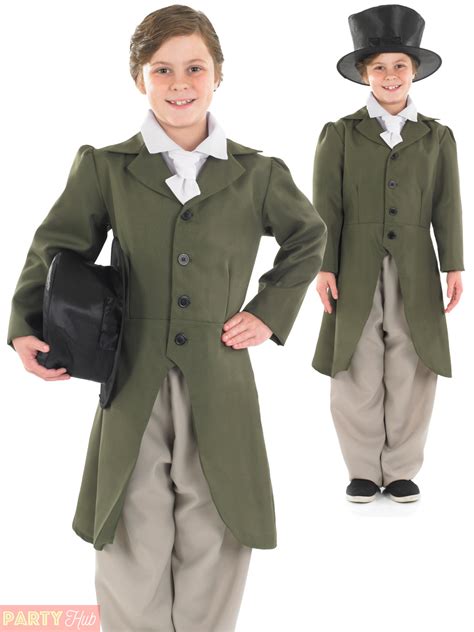 boys regency costume child edwardian victorian fancy dress oliver twist
