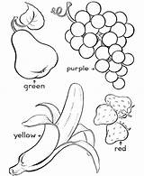Coloring Fruits Fruit Color Pages Printable Vegetables Kids Purple Preschool Various Type Vegetable These Lets Delicious Colouring Sheets Getcolorings Netart sketch template
