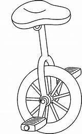 Unicycle Medios Transporte Colorear Carson Bw Publicado sketch template