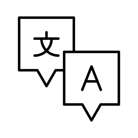 language icon vector art icons  graphics