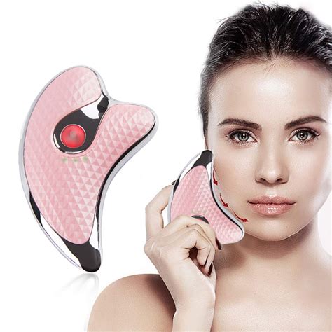 Microcurrent Face Lifting Device Guasha Massage Machine Skin