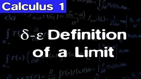 calculus  precise definition   limit youtube