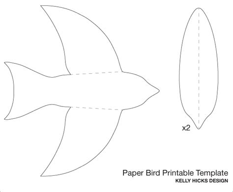 images   paper printable bird templates paper bird