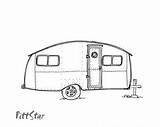 Coloring Pages Camper Wheel Fifth Travel Trailer Printable Instant Line Trailers Vintage Template Etsy Camping Visit sketch template