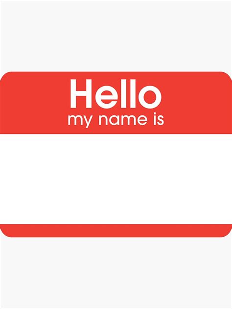 Hello My Name Is Sticker By Omar Nejjar Hello My Name Is Sticker