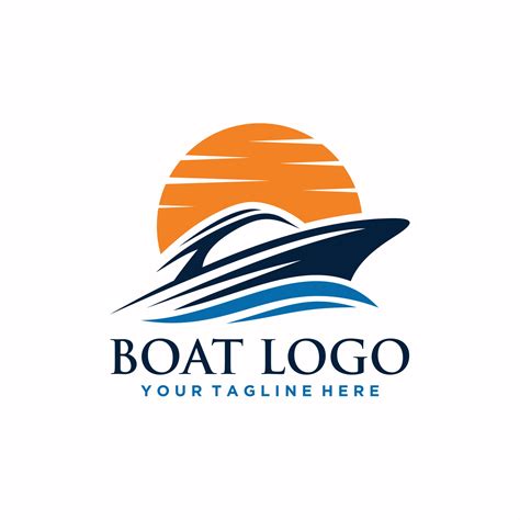 boat logo vector art icons  graphics