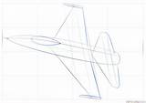 Jet Draw Fighter Drawing Step Jets Plane Supercoloring Tutorials Sketch Kids sketch template