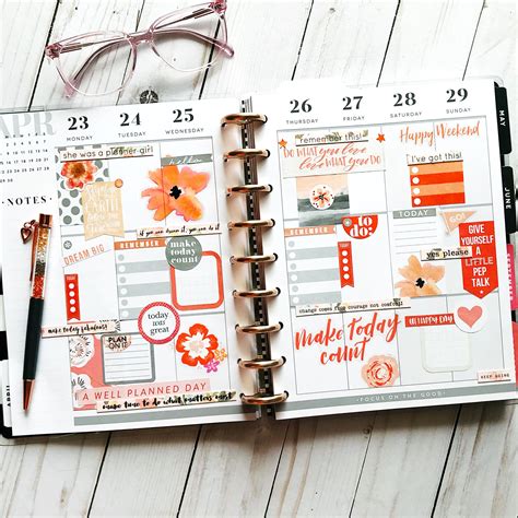happy planner classic happy planner layout mambi happy planner