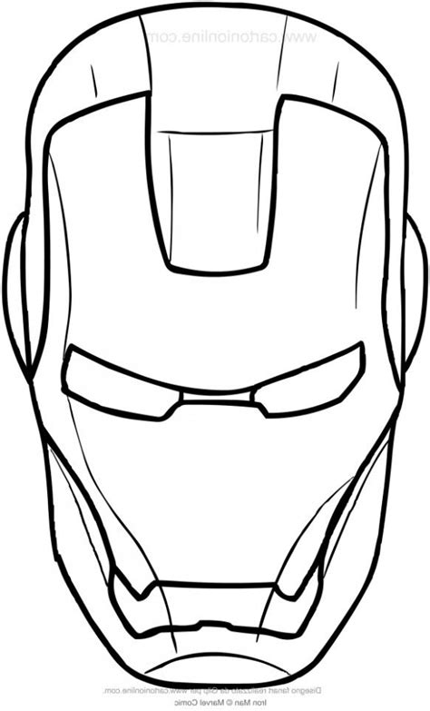 iron man face coloring page  dxf include