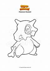 Cubone Colorear Disegno Supercolored Clefable Ausmalbild sketch template